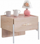 &Ouml;&ouml;kapp Kalune Design Rosetta, pruun v./roosa v., 40 cm x 54 cm x 42 cm