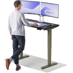 Arvutilaud reguleeritava k&otilde;rgusega Desktronic HomePro, 120 cm x 60 cm, 61 - 127 cm, must v./roheline v.