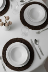 L&otilde;unaserviis Hermia EKS24Y200, portselan, valge v., 24 tk.
