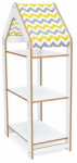 Laste riiul Kalune Design Multi Purpose, valge v./kollane v., 30 cm x 50 cm x 100 cm