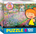Pusle Eurographics Fine Art For Kids Claude Monet Monet's Garden 6100-4908, 48.2 cm x 33.9 cm, 100 tk, mitmev&auml;rviline