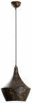 Valgusti rippuv Opviq TOM-3551-RETRO 795LMG1224, E27, 1 x 40 W, pronks v. / must v., 23 x 30 cm