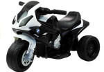 Laste elektriline mootorratas Lean Cars BMW S1000RR, valge v./must v.
