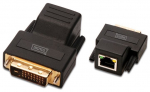 Pikendusjuhe Digitus DVI Extender Cat 5, must v.