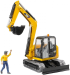 M&auml;ngutraktor Bruder Cat Mini Excavator 02466, 1:16, must v./kollane v.