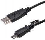 Juhe Akyga USB 2.0 A male, Mini USB 2.0 B male, 1 m, must v.