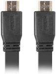 Juhe Lanberg HDMI V2.0 Flat CA-HDMI-21CU-0005-BK HDMI 19 pin male, HDMI 19 pin male, 0.5 m