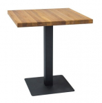 Laud Puro, tamm v./must v., 70 cm x 70 cm x 76 cm