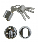 Lukusilinder Fiskostar SS701+SSK256, skandinaavia t&uuml;&uuml;pi (ovaalsed), 31 mm