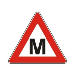 Magnetm&auml;rk M letter, 12 cm x 14 cm