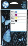 Printerikassett HP 932, kollane/must/fuksia (magenta)