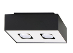 Valgusti lagi Sollux Mono 2 SL.0071, GU10, 2 x 40 W, valge v. / must v.