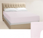 Voodilina Bradley, heleroosa v., 180 x 200 cm, kummiga