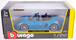 M&auml;nguauto Bburago Porsche 718 Boxster, 1:24, sinine v./must v.