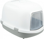 Suletud kassitualett Trixie Primo XXL 40176, valge v./hall v., suletud, 56 cm x 47 cm x 71 cm