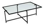 Kohvilaud Kalune Design Sun S408, must v., 94 cm x 64 cm x 35 cm