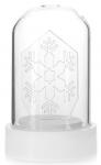 Dekoratsioon DecoKing Snowflake, 9 cm, 5.5 cm, l&auml;bipaistev/valge