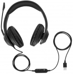 Juhtmega k&otilde;rvaklapid Targus Wired Stereo Headset AEH102GL, must v.