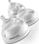 Komplekt Nanobebe Transition Bottle, 150 ml, 0 kuud, hall v.