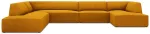 Nurgadiivan Micadoni Home Ruby Panoramic 7 Seats, kuldne v., vasak, 366 x 273 cm x 69 cm