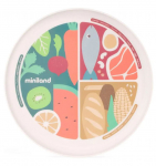 V&auml;ike taldrik Miniland Terra Nutrihealthy, 3 aastat, 26 cm, plastik, mitmev&auml;rviline