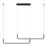 Valgusti rippuv Light Prestige Malawi, LED, 3000 - 6000 &deg;K, 1 x 40 W, must v.