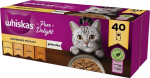 Kassi m&auml;rgtoit Whiskas Pure Delight, kanaliha/kalkun/pardiliha, 0.085 kg x 40 tk