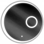 Peegel Mexen Ella, valgustusega, rippuv, 60 cm x 60 cm, l&auml;bipaistev v.