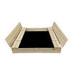 Liivakast Orbis, 140 x 140 cm, kaanega