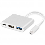 Adapter iLike HD1 USB Type-C, HDMI / USB / USB-C, h&otilde;be v.