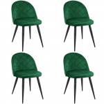 Toolide komplekt Akord SJ.077, matt, roheline v., 43 cm x 46 cm x 77 cm, 4 tk