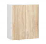 &Uuml;lemine k&ouml;&ouml;gikapp Akord Lima W60, valge v./sonoma tamm v., 30.5 cm x 60 cm x 72 cm