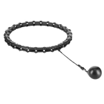 Massaaživibu HMS HHW11 Plus Size Hula Hop, 42 cm, 0.3 kg, must v.