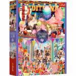 Pusle Trefl Fluffy Friends, 34 cm x 48 cm, 1000 tk, mitmev&auml;rviline