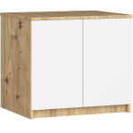 Garderoobi laiendus Akord Furniture Factory S60 Star, valge v./pruunikas v., 60 cm x 51 cm x 55 cm