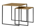 Kohvilaudade komplekt ADRK Aria, pruun v./must v., 45 - 60 cm, 2 tk