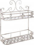 2-korruseline ristk&uuml;likukujuline riiul Beliani Marayes, 14 cm x 52 cm x 42 cm, valge v.