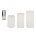 LED k&uuml;&uuml;nalde komplekt Finnlumor Carisma LED-valgustusega, 20.5 cm, valge v., 3 tk