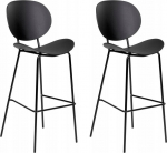 Toolide komplekt Beliani Shonto, must v., 48 cm x 43 cm x 116 cm, 2 tk