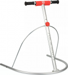 Uisutamise abivahend Nijdam Silvery Glider, must v./punane v./hall v.