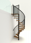 Keerdtrepp Minka Spiral Smart, 160 cm x 305.5 cm