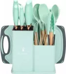 K&ouml;&ouml;giriistade komplekt Elitehoff E-6074, 33 cm, roheline v., 19 tk