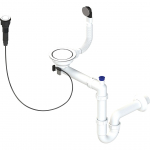 Sifoon vannitoavalamu jaoks Laveo, roostevaba teras