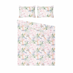 Voodipesukomplekt Domoletti Percale Petal Symphony, roosa v., 50 x 70 cm, 160 x 200 cm, 3 tk
