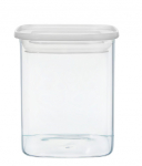 Kuivaine konteiner Ambition Slim 67580, 0.700 l, l&auml;bipaistev v./valge v.