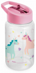 Pudel silikoonk&otilde;rrega Miniland Kiddie Fantasy, 450 ml, 6+ kuud, tritaan, roosa