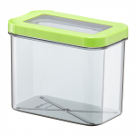 Toidu s&auml;ilitamise konteiner Ambition Optimo, 1.2 l, l&auml;bipaistev/roheline