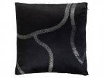 Dekoratiivne padi Glam, must v., 45 cm x 45 cm