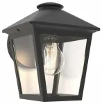 &Otilde;ue seinavalgusti Lutec Zago, 40W, E27, IP44, must v., 16 cm x 16.3 cm