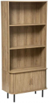 Raamaturiiul Atmosphera Colva, pruun v., 180 cm x 80 cm x 40 cm